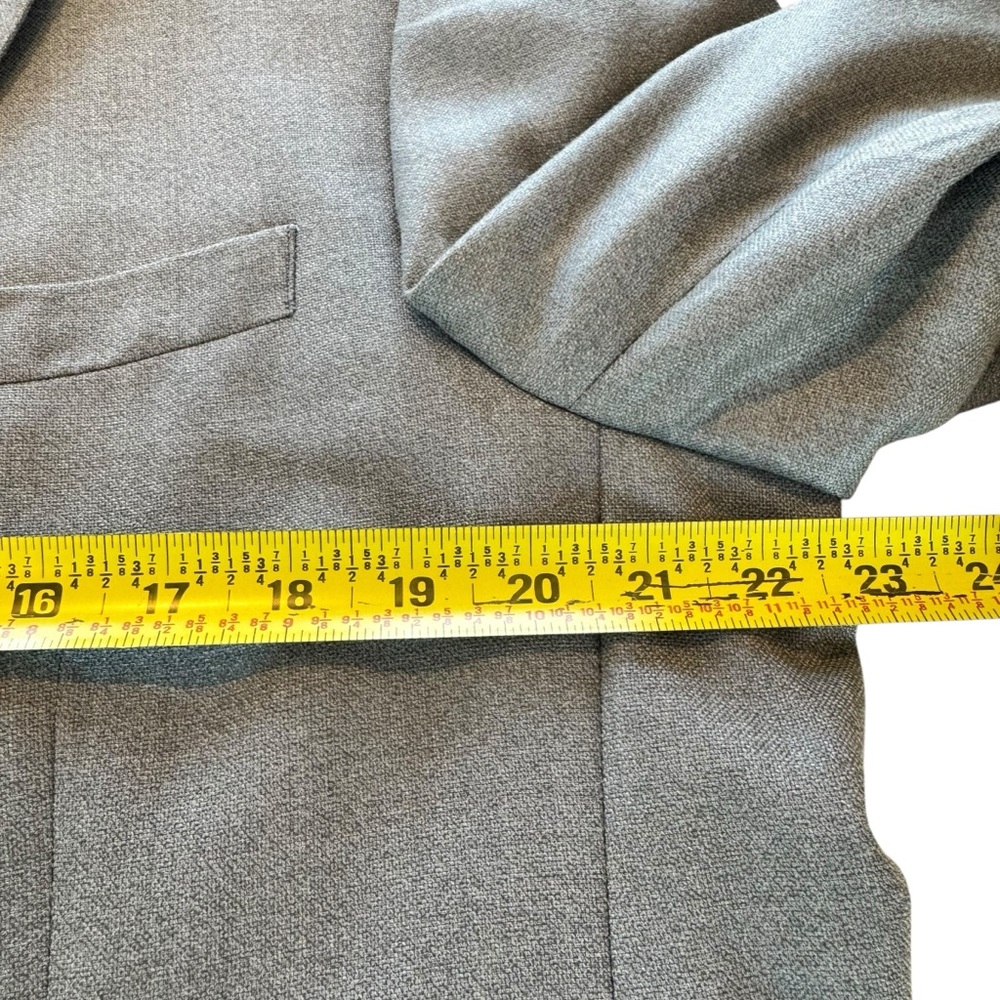 Ralph Lauren Men 44R Wool/Silk Blend Gray Blazer Sport Jacket Single Breasted - Picture 11 of 14